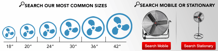 Search For Most Common Sizes Air Circulators Search For Most Common Sizes Air Circulators