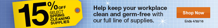15% Off Select Spring Cleaning Supplies
