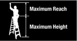 Shop Ladders by Maximum Reach or Load Capacity