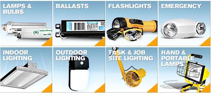 Lamps, Ballasts, Flashlights, Emergency, Indoor Lighting, Outdoor Lighting, Task and Job Site Lighting, Hand and Portable Lamps Lamps, Ballasts, Flashlights, Emergency, Indoor Lighting, Outdoor Lighting, Task and Job Site Lighting, Hand and Portable Lamps