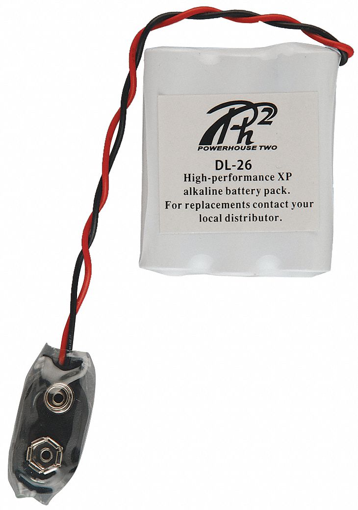 POWER XP Door Lock Battery Pack, Alkaline, 9V DC, 2,900 mAh, Fits Brand