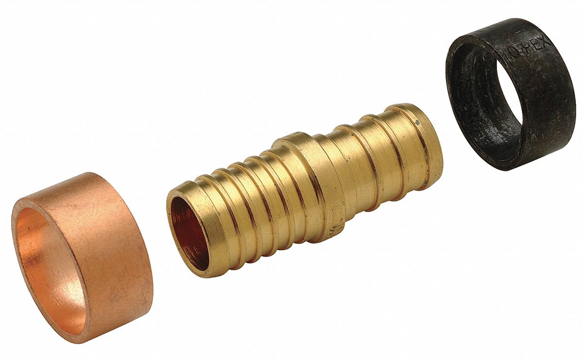 Brass Transition Coupling, PEX Connection Type, 1/2