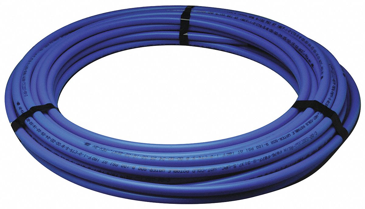 GRAINGER APPROVED 100 ft Tubing, 7/8 in Outside Dia., 43/64 in Inside