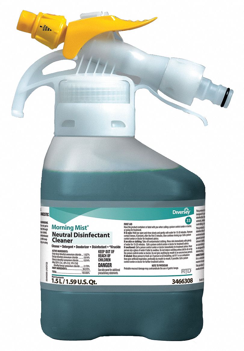 Diversey Disinfectant Cleaner For Use With Rtd Chemical Dispenser 2 Pk