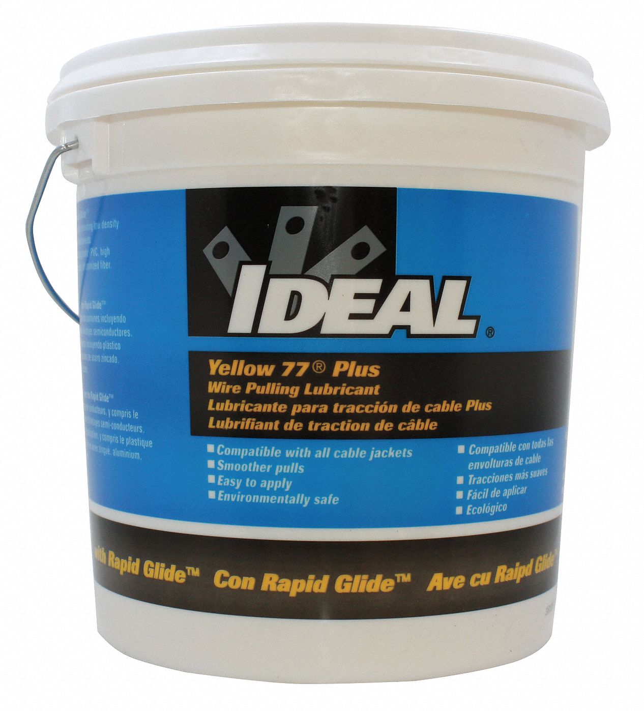 IDEAL Cable and Wire Pulling Lubricant, 1 gal., Pail, Water, Yellow