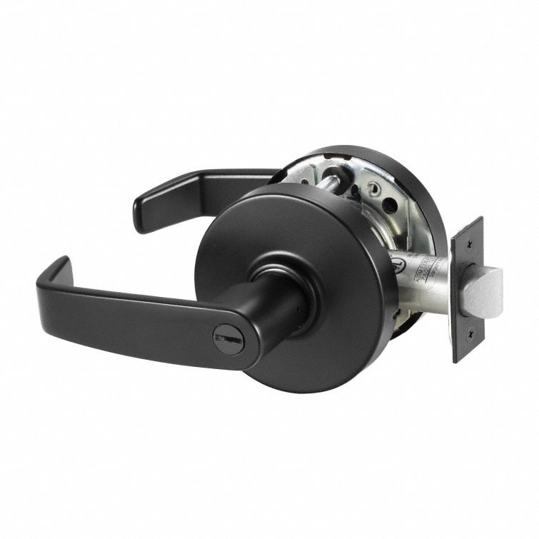 SARGENT Passage Lever Locksets Storeroom Lever Locksets Black Door