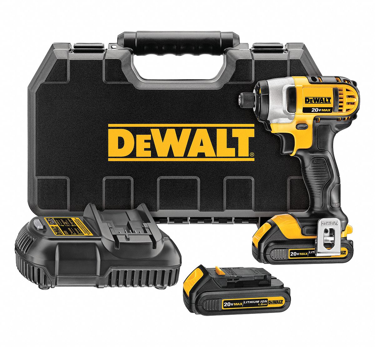 DEWALT Cordless Impact Driver 1 4 In Hex 20V DC 1 400 In Lb Max