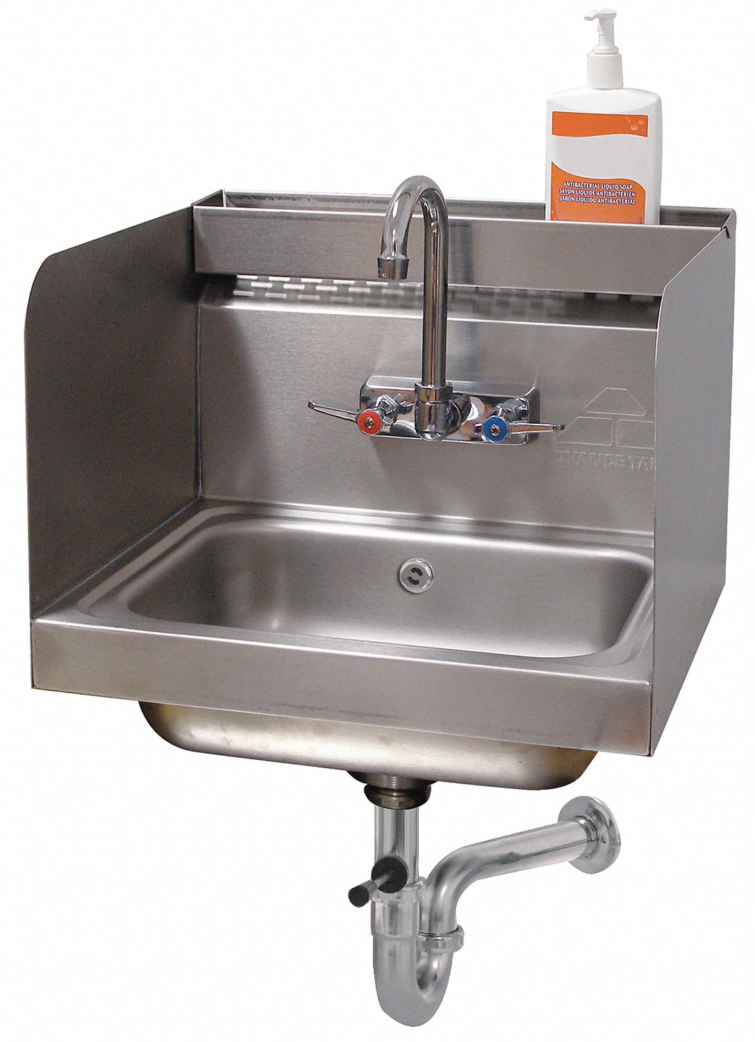 ADVANCE TABCO Stainless Steel Hand Sink, With Faucet, Wall Mounting