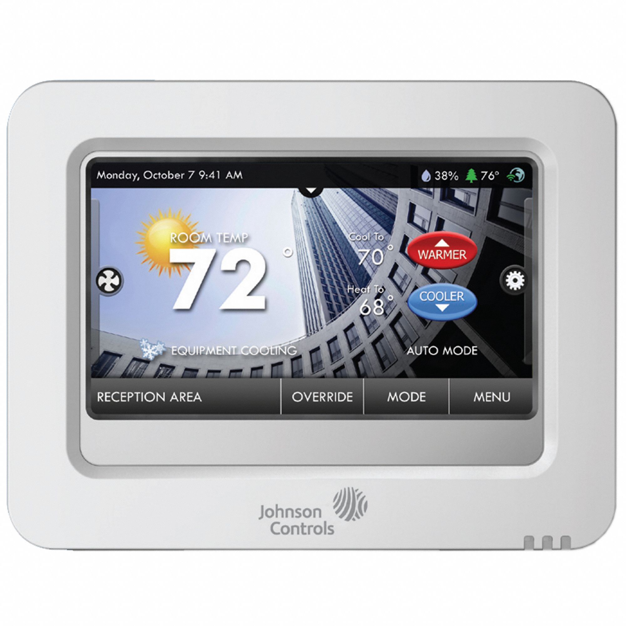 Johnson Controls Heat And Cool White Wifi Thermostat Wn T