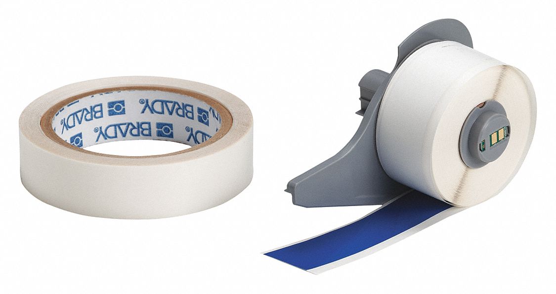 Blue/ClearPolyester Print On Demand Floor Marking Tape, 50 ft. Length, 1