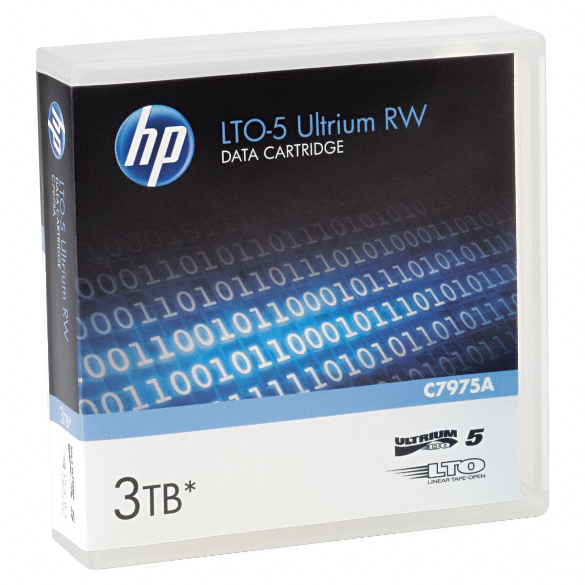 HP LTO Ultrium Data Cartridge, 1/2" Tape, 1.5 TB 12H132HEWC7975A