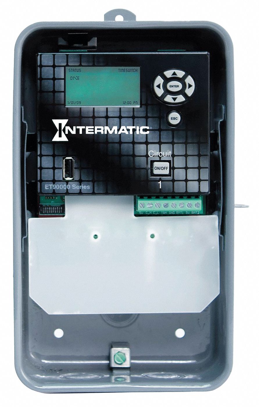 INTERMATIC Electronic Timer, Astro 365 Days, Number of Channels 1, SPDT