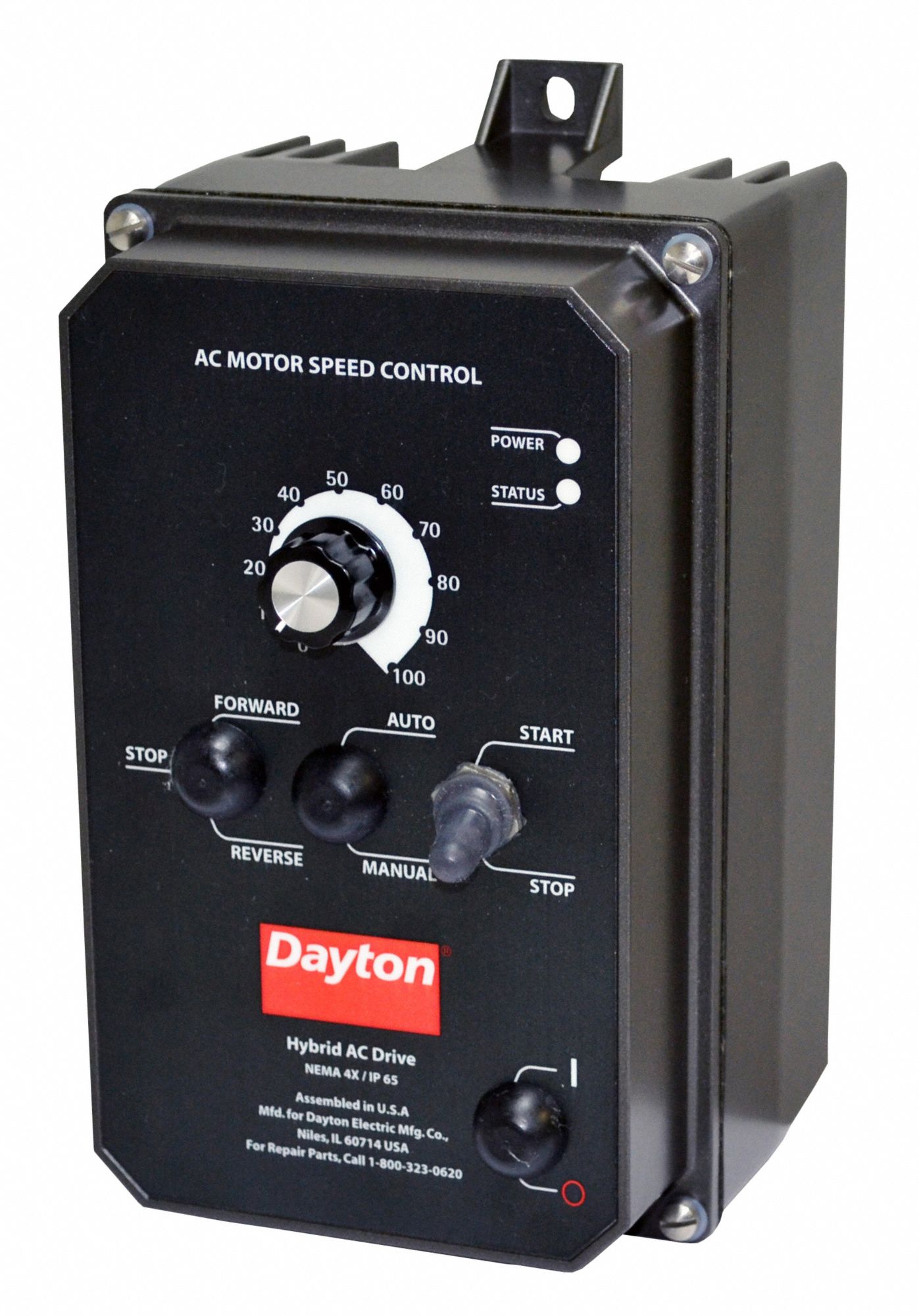 DAYTON Variable Frequency Drive,1 hp Max. HP,1 Input Phase AC,120/208