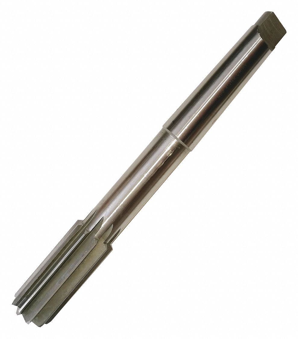 GRAINGER APPROVED Chucking Reamer, High Speed Steel, Bright (Uncoated