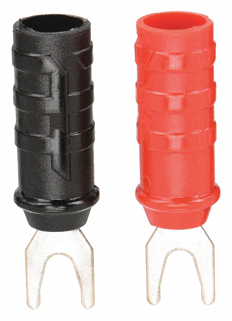 POMONA Spade Lug, 1000VDC, 15A, Red/Black 13X1366203 Grainger