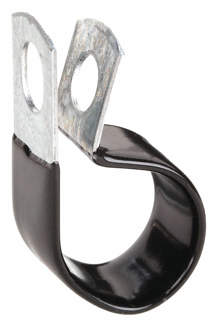 EATON AEROQUIP 1" Dia. Hydraulic Hose Support Clamp, Steel, Black, 1