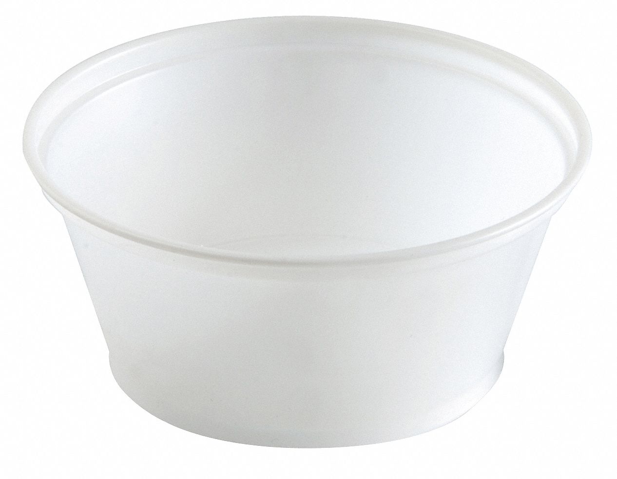 DIXIE 3.25 oz. Souffle Cup, Translucent Plastic, 2400 PK   Souffle and Portion Cups   15J233|P032TRANSLUC