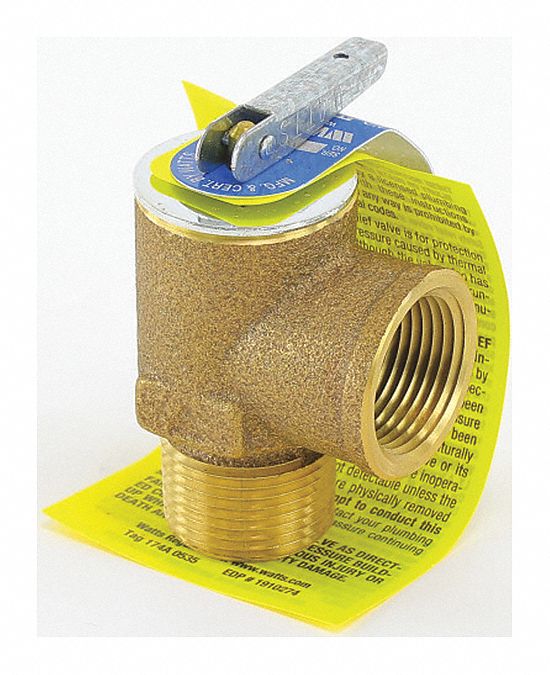 WATTS Pressure Safety Relief Valve, 23/4", Hot Water Relief, Fits