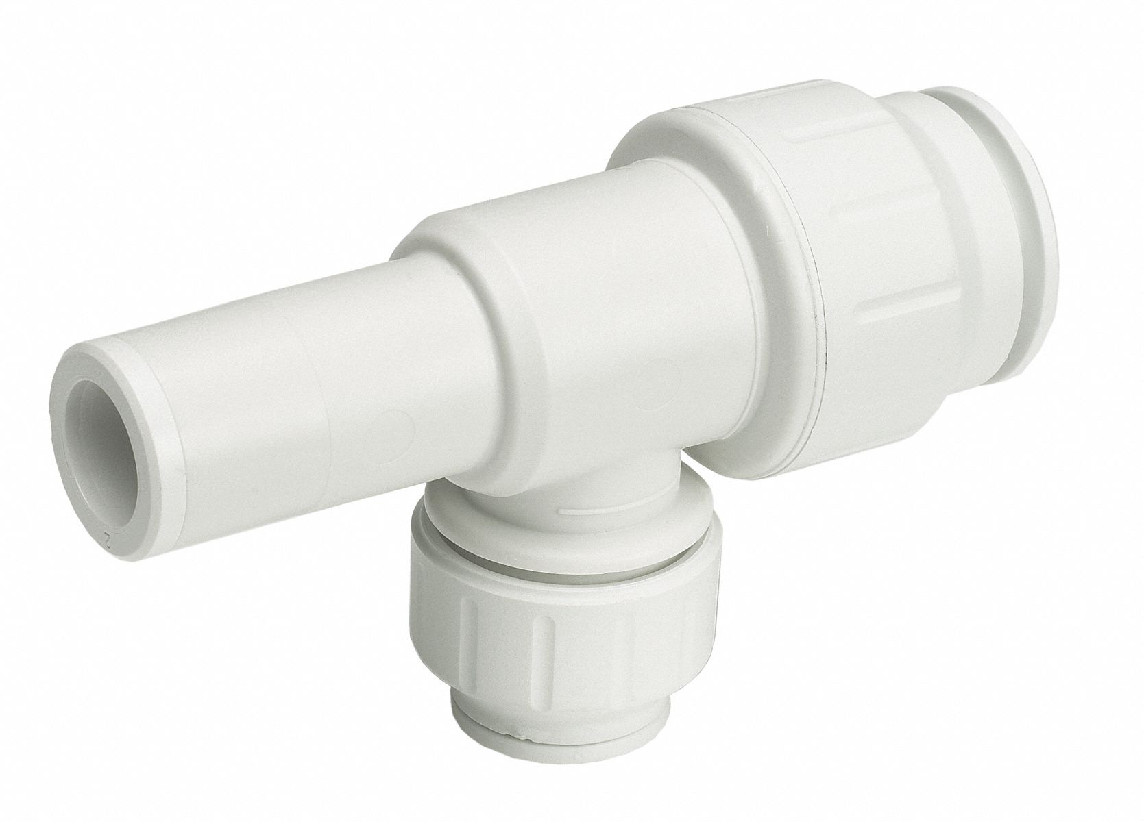 JOHN GUEST PEX Stackable Tee, 1/2" Tube Size   Push to Connect Tube Fittings   16T751|PEI532020