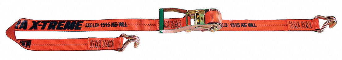 Tie-Down Strap,Ratchet,27ft x 2In,3333lb