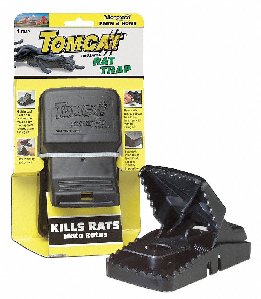 TOMCAT Rat Trap,33/4 In. L,51/4 In. W 16W25833521 Grainger