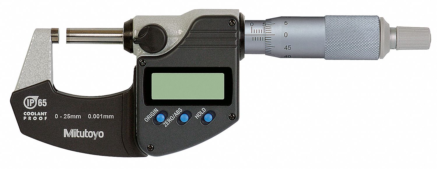 Mitutoyo Ratchet Thimble Ip Digital Outside Micrometer To Mm