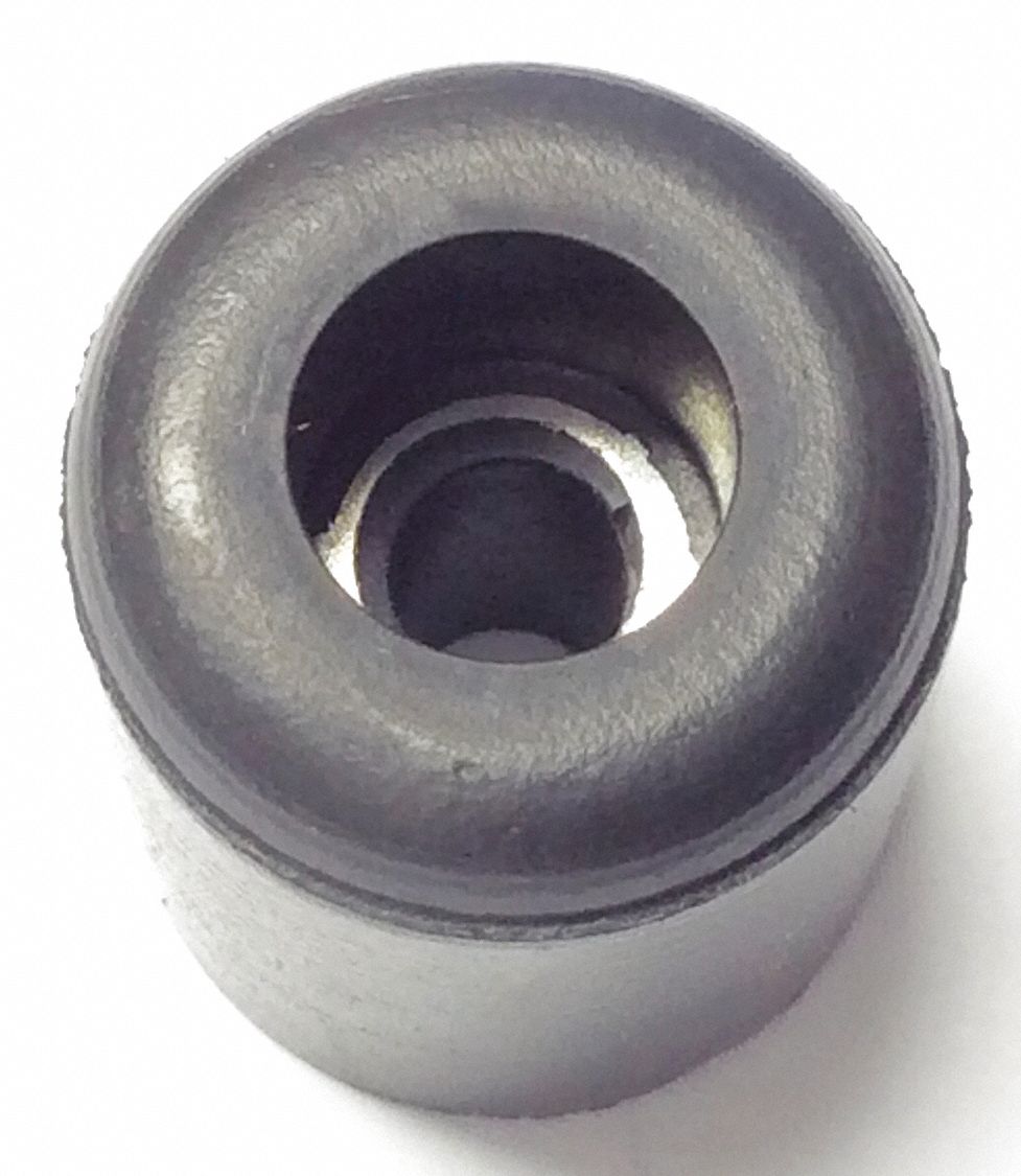 GRAINGER APPROVED Rubber, Bumper, 5/8 in Base Dia., 3/4 in Height, PK