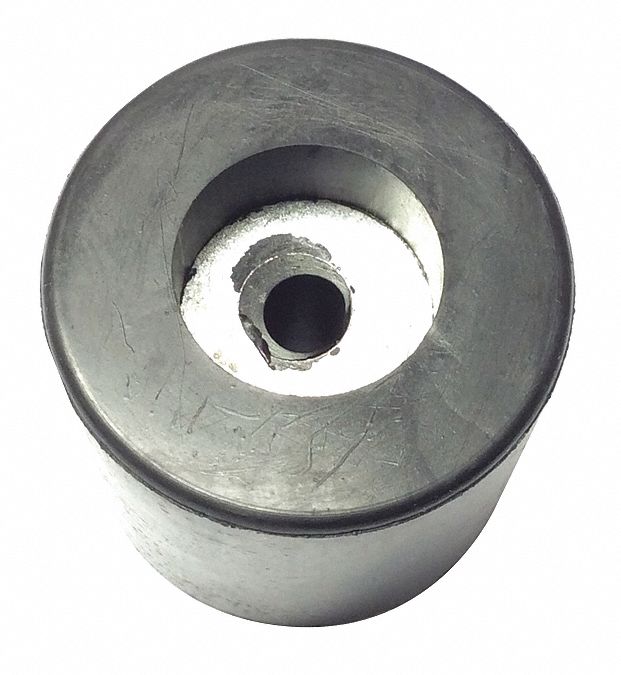 GRAINGER APPROVED Rubber, Bumper with Washer, 11/2 in Base Dia., 1 1/2