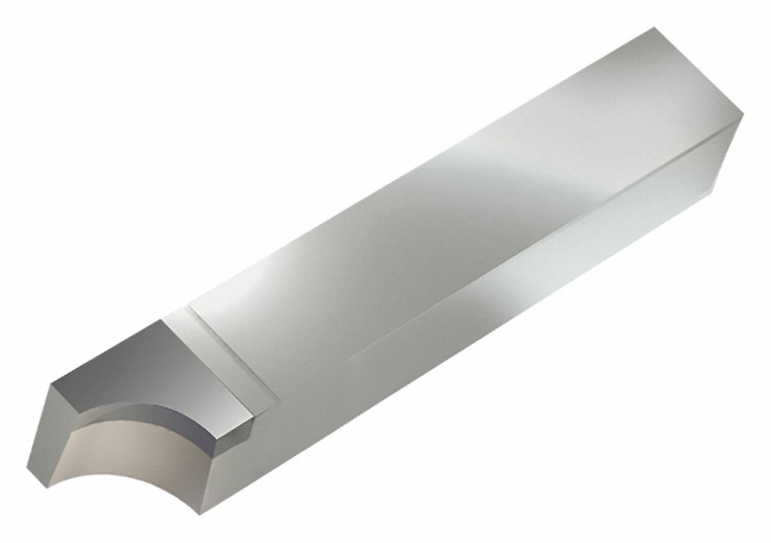 MICRO 100 21/2" Steel w/ Carbide Tip RAD Brazed Tool Bit, 3/8" Shank