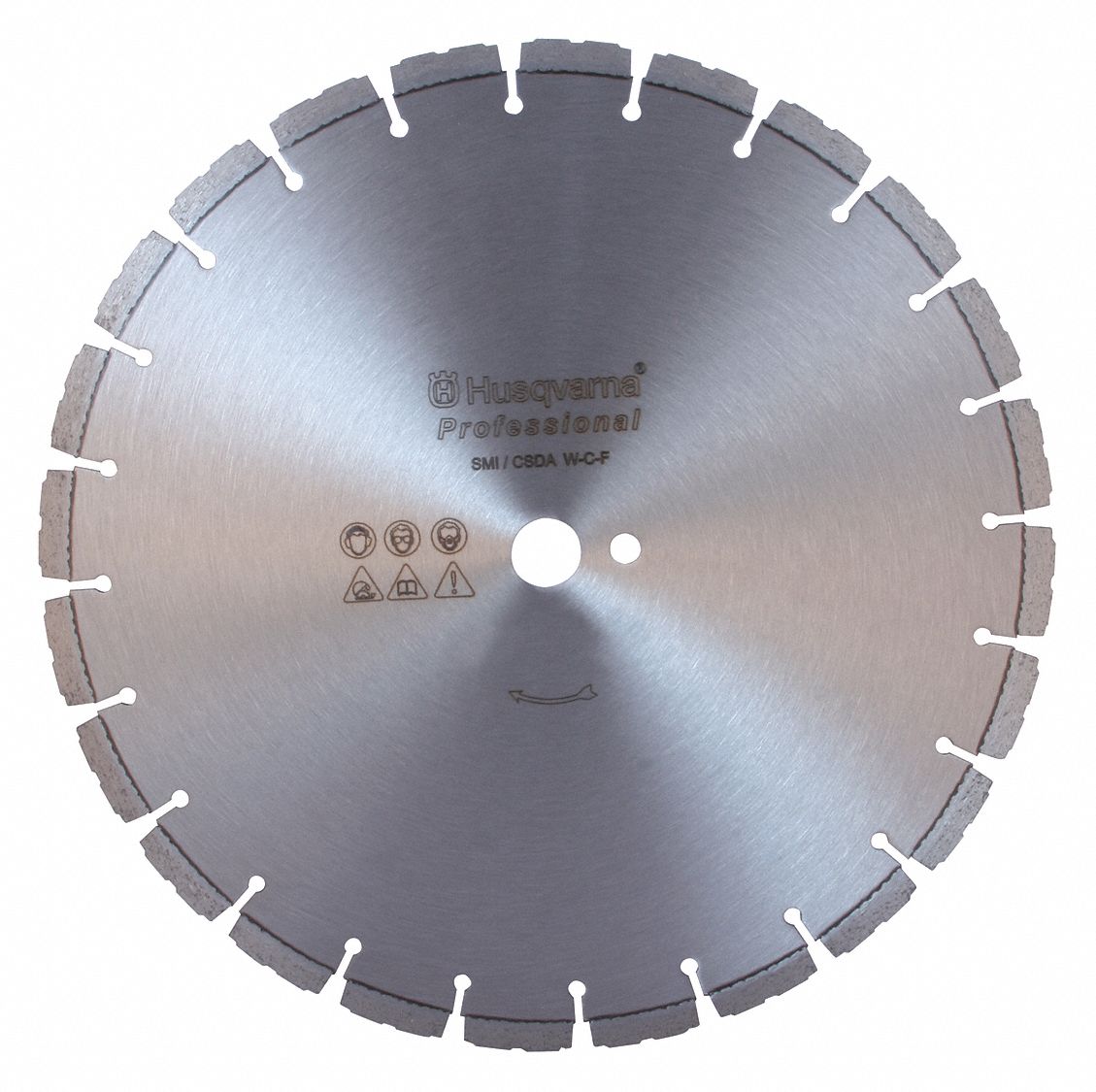 HUSQVARNA Large Flat Saws, Diamond Saw Blade, Granite, Concrete Materials Cut, 18" Blade Dia