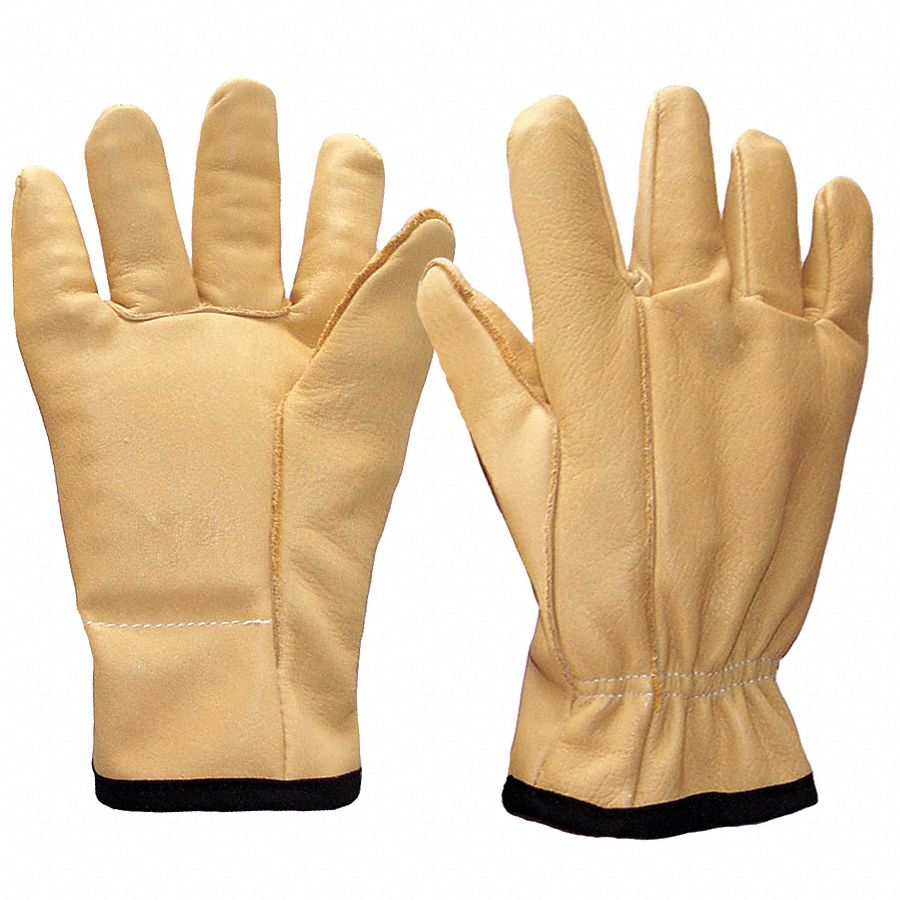 IMPACTO AntiVibration Gloves, Leather Palm Material, XL, Neutral, Full