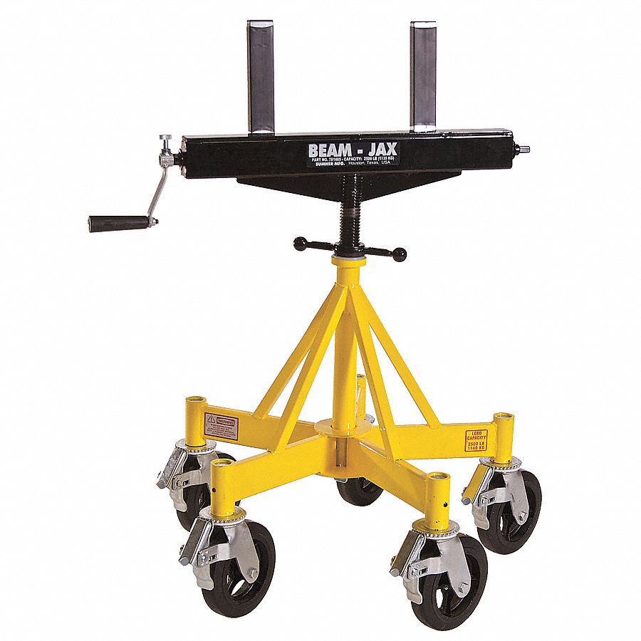 SUMNER Beam Stand, 36 in Pipe Capacity, 37.3 in Overall Height, 2,500