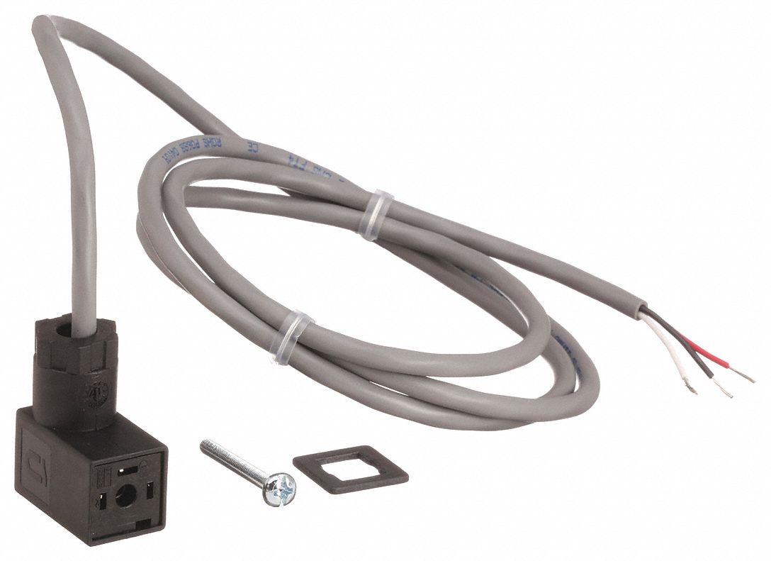 GEMS SENSORS DIN Connector With Cable and Pullup Resistor 19H257