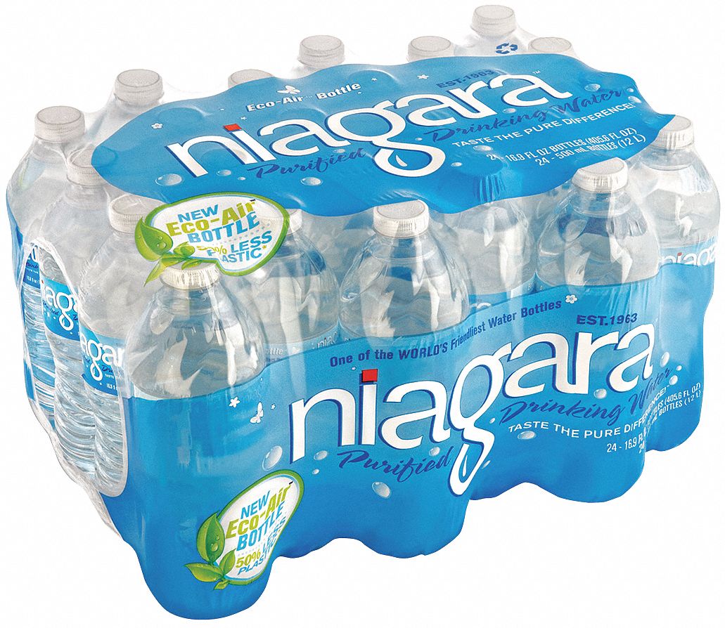 NIAGARA Bottled Water, 24 Bottles per Case, 16.9 oz per