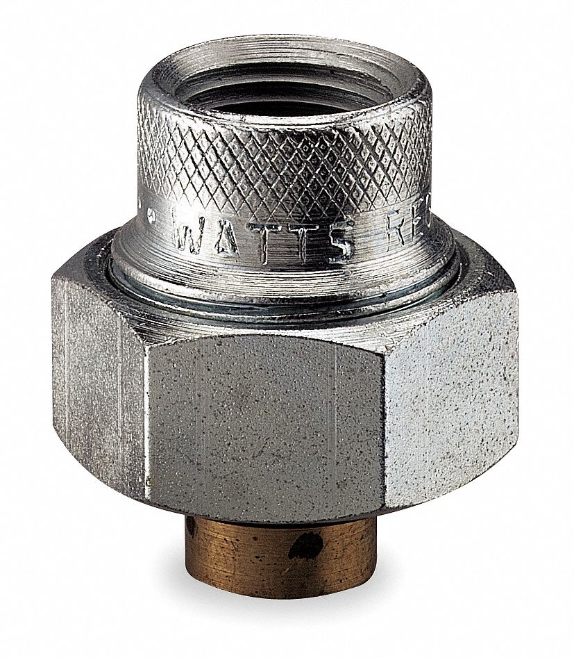WATTS 3/4 in x 1/2 in Brass, Malleable Iron Dielectric Union with FIP x Solder Fitting
