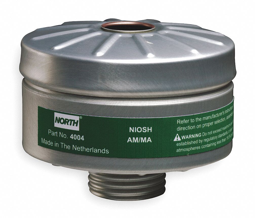 HONEYWELL NORTH PAPR Cartridge, AM, MA, Threaded, PK3 9P155Z4004