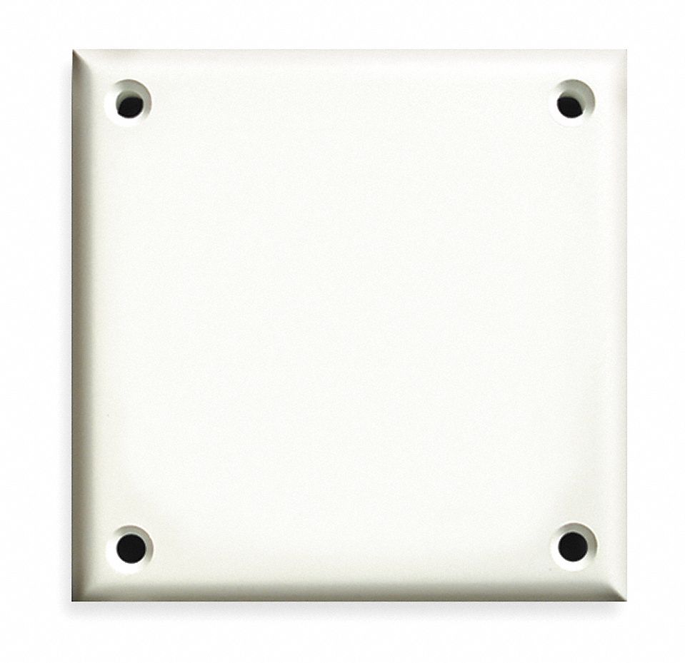 CORTECH Blank Wall Plate, White, Number of Gangs 2, Weather Resistant