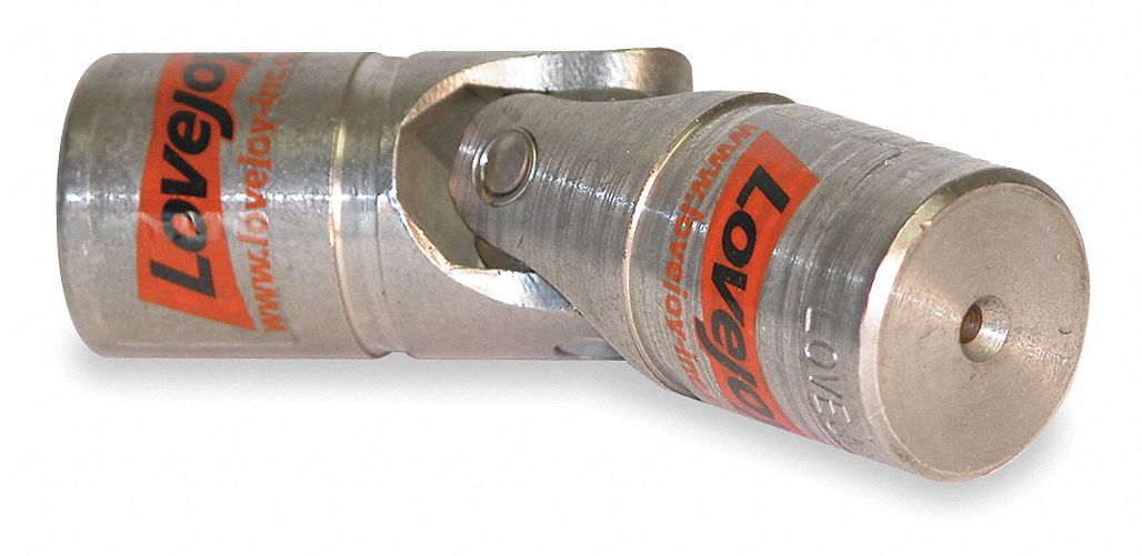LOVEJOY Solid D Stainless Steel Universal Joint, Overall Length 2 11/
