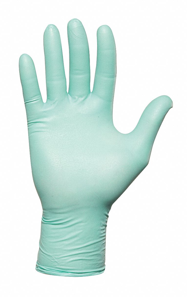 Disposable Gloves,Neoprene,L,Green,PK100
