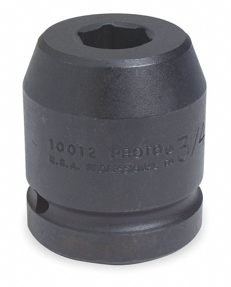 PROTO Impact Socket, Socket Size 2 1/8 in, Socket Shape 6Point, Drive