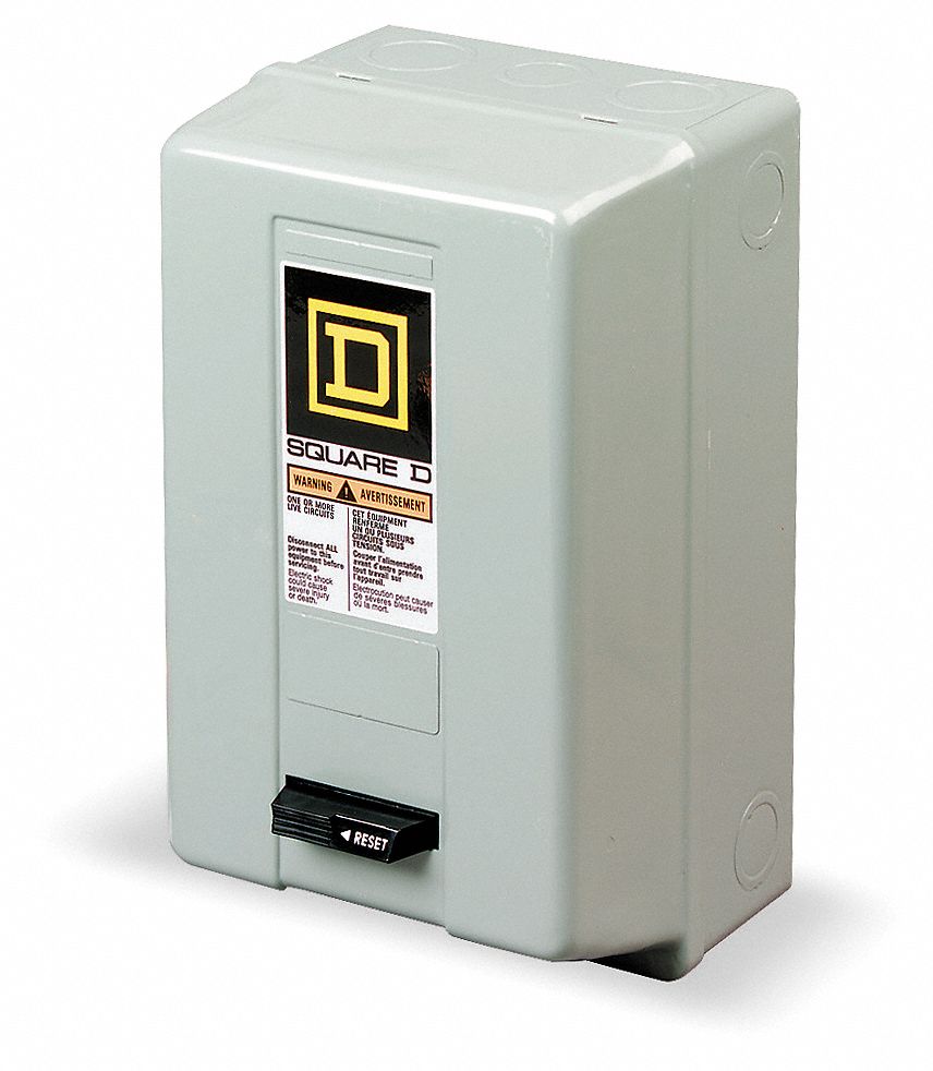 SQUARE D Motor Starter,NEMA,120V,3P,27A 1H5048536SCG3V02S