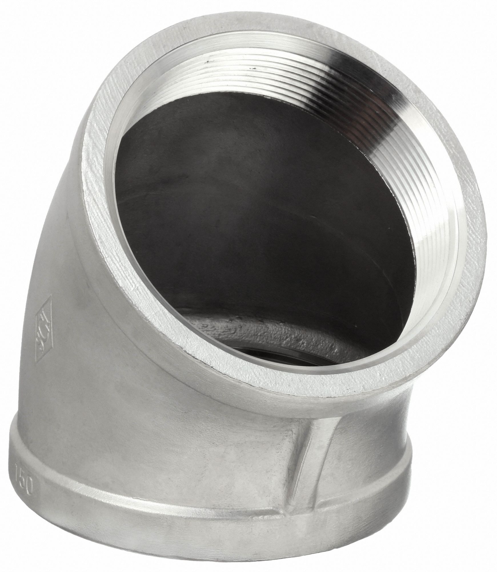 Grainger Approved Stainless Steel Elbow Degrees Fnpt In