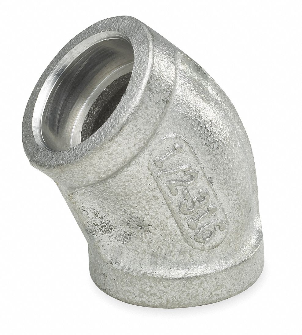 Grainger Approved Stainless Steel Elbow Degrees Socket Weld