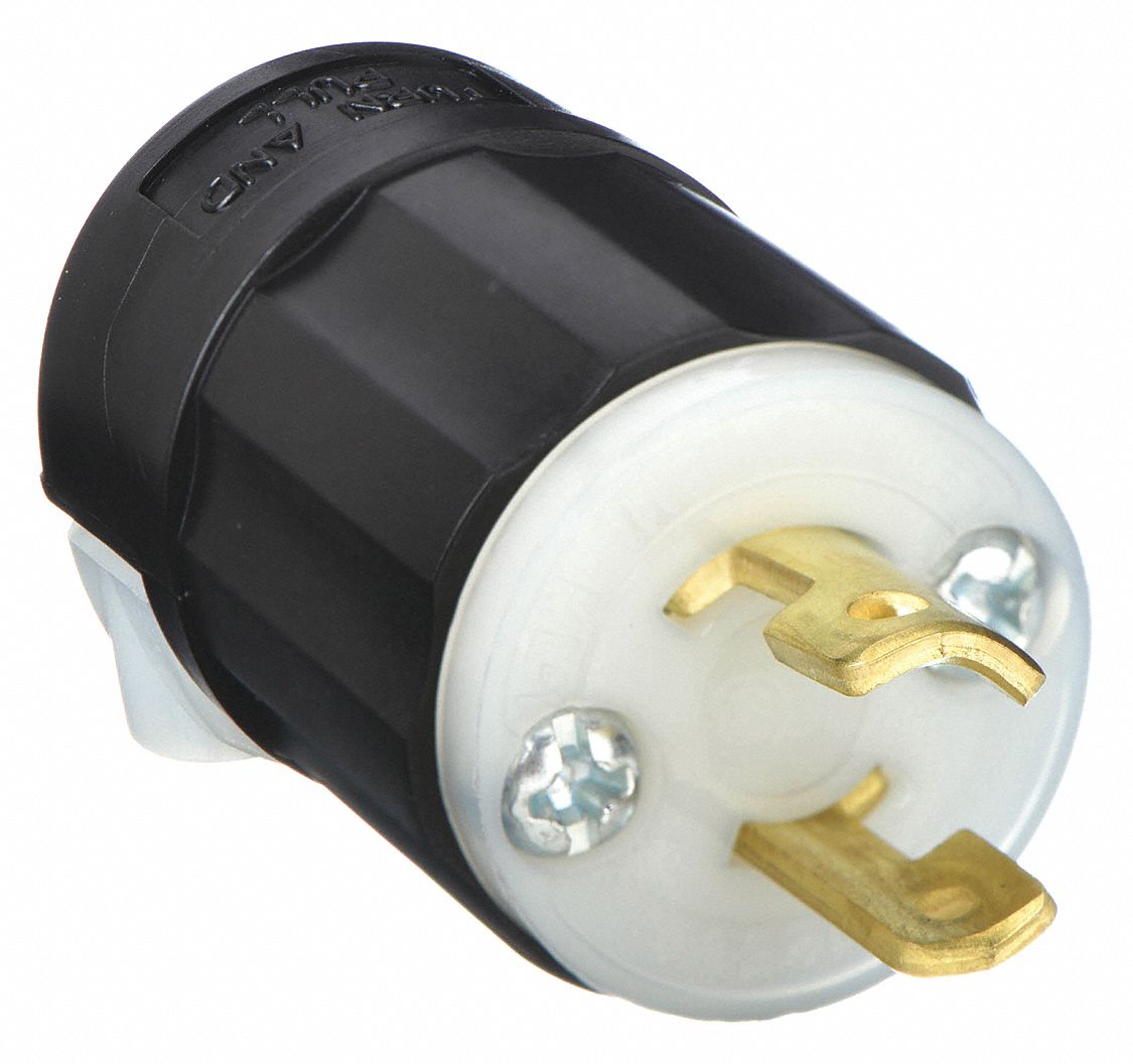 Midget Locking Plug 120V AC Voltage 15 Amps NEMA Configuration ML