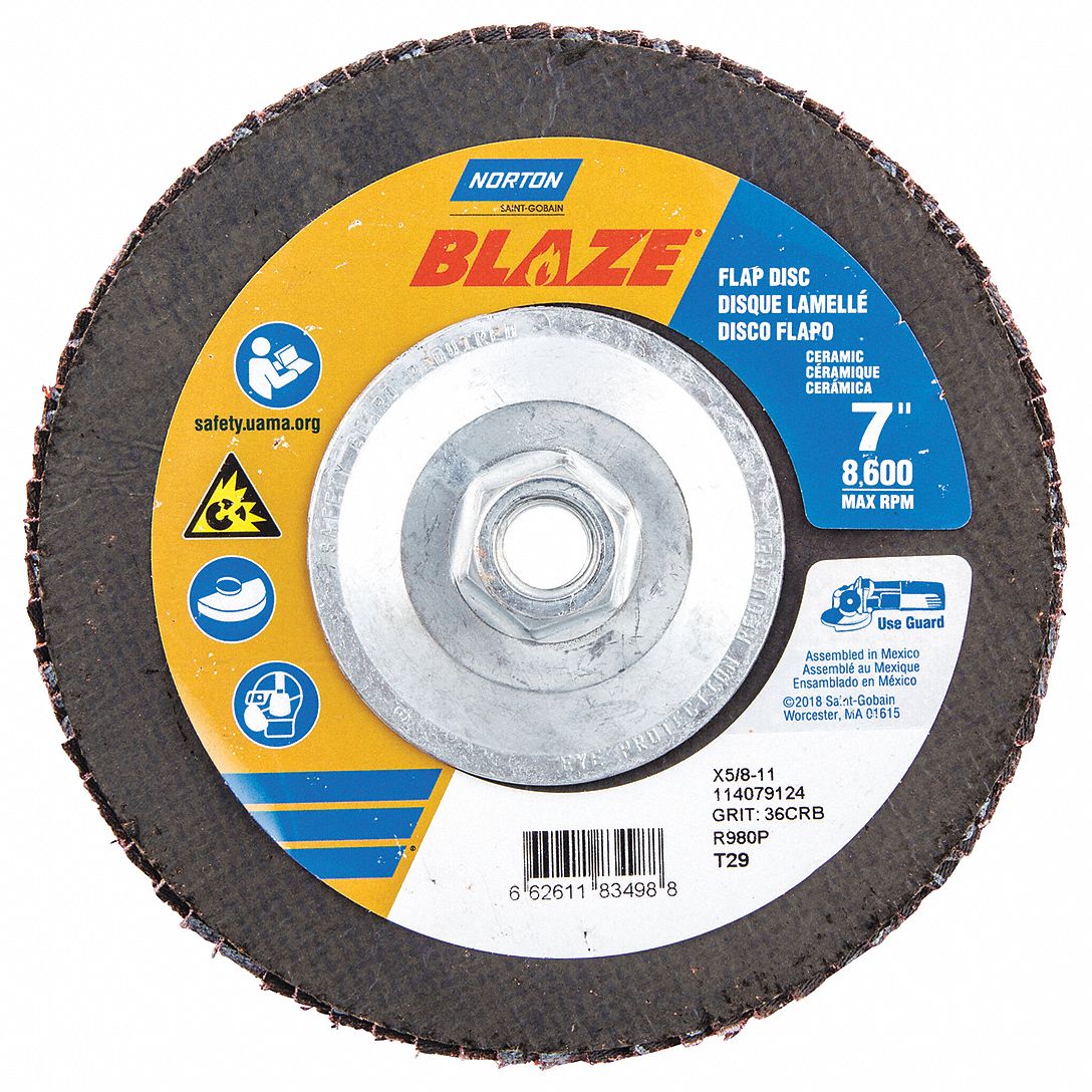 Norton Flap Disc Mounting Hole Size Abrasive Grit Extra