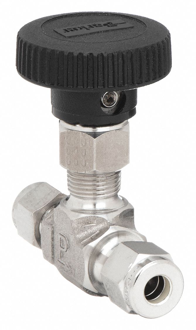 PARKER Needle Valve Straight Fitting 316 Stainless Steel A LOK R