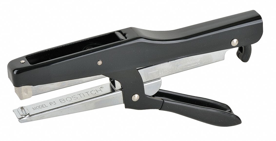 BOSTITCH Plier Stapler,Manual,Light Dty,Flat Crwn 1TLJ7P3IND Grainger