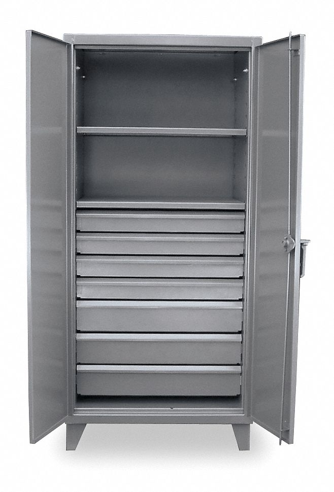 Strong Hold Heavy Duty Storage Cabinet Dark Gray In H X In W X