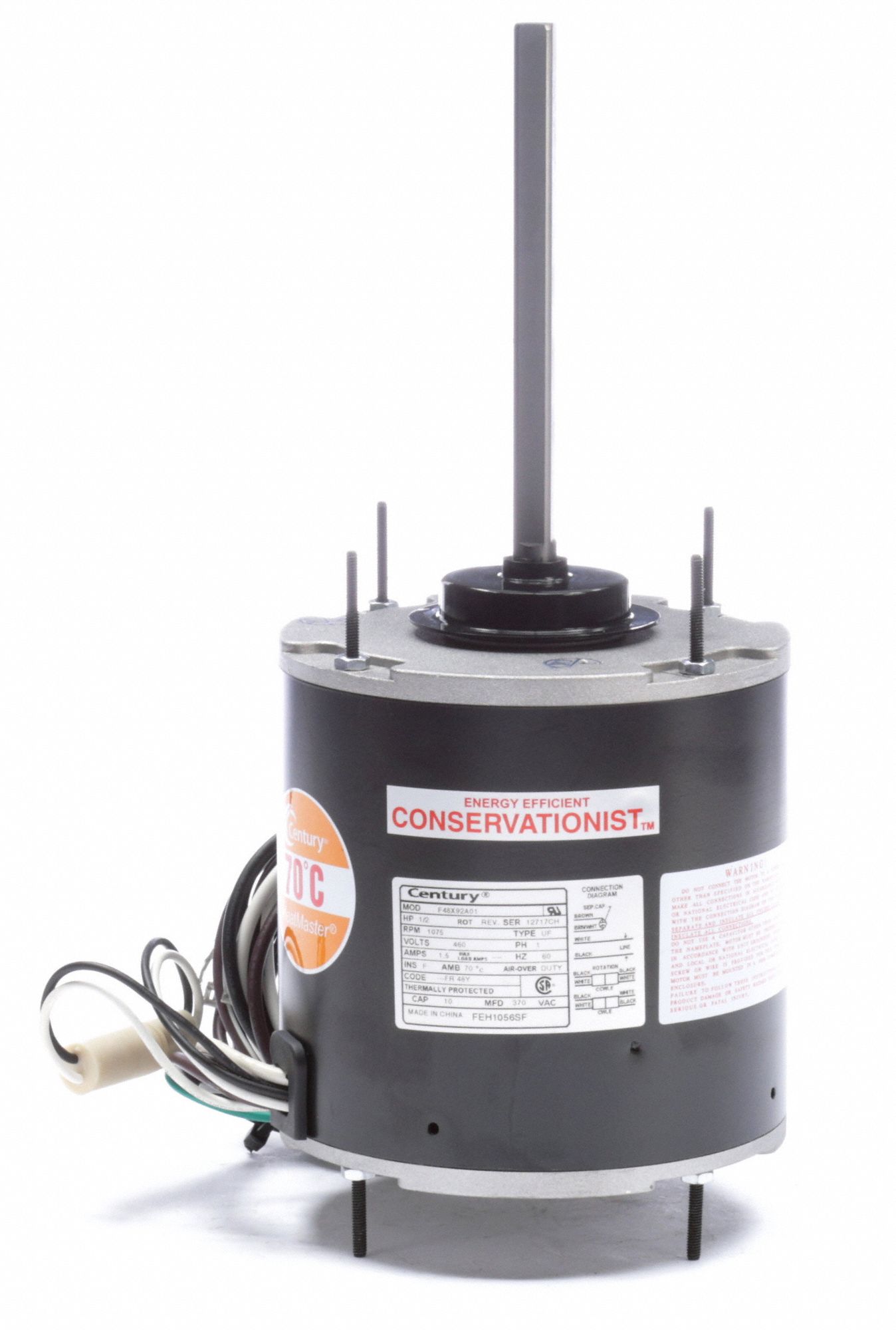 Century Hp Condenser Fan Motor Permanent Split Capacitor