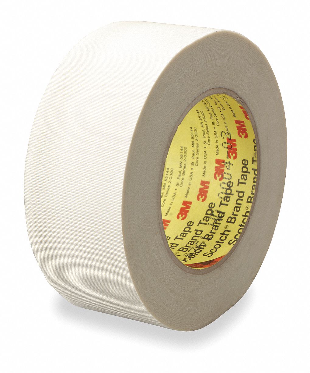 Cloth Tape,3/4 In x 60 yd,6.4 mil,White